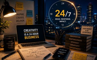 Creativity is a 24-hour business